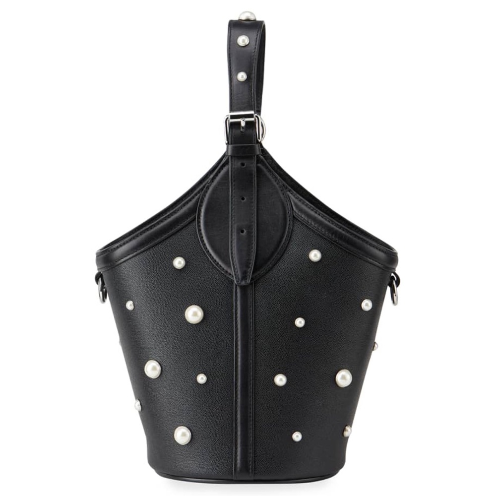 Rebecca Minkoff Pippa Top Handle Crossbody with Pearl Studs NWT missing 1 Pearl